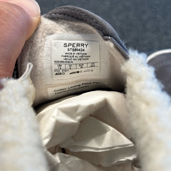Sperry Crest Side Zip Cozy Sneaker, Size 7.5 - Picture 8 of 9
